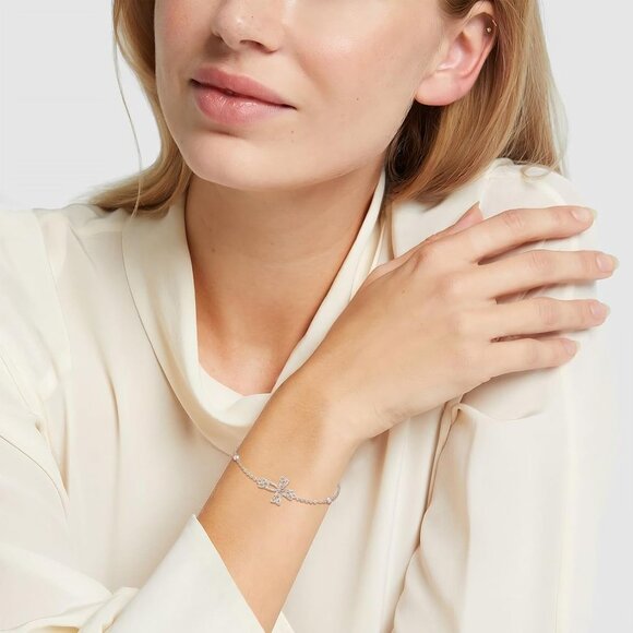 925 Sterling Silver Celtic Cross Women’s Bracelet, Adjustable Gift Idea - Picture 5 of 7